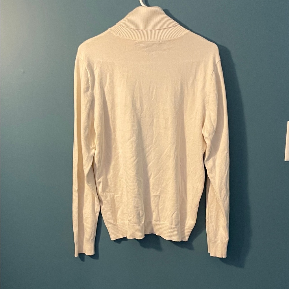 Cream Turtleneck Sweater by Andrew Marc - Picture 4 of 6